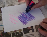 Using your new crayon