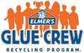 Elmer's 
Glue Crew recycling program logo
