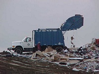 Packer Truck at Landfill