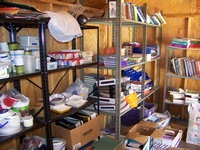 little 






red schoolhouse shelving