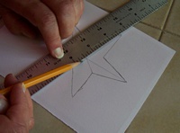 Marking the folding lines