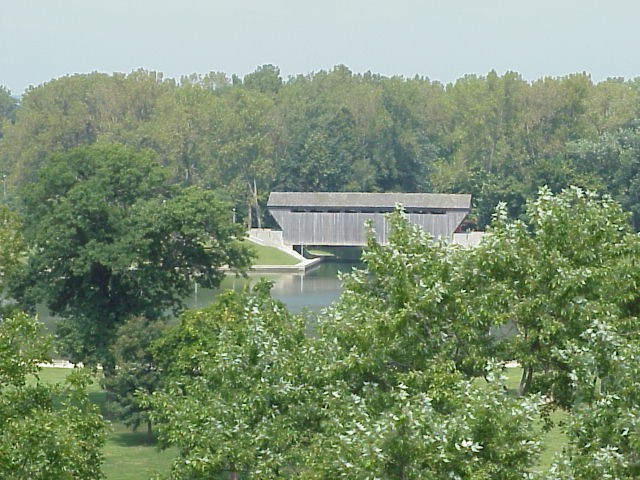 Mill Race Bridge from above