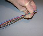 Gather wires into a bundle