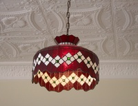 New stained glass shades in the private dining area. New stained glass shades in the private dinning area