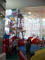 Side view of the playground area.