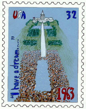 Dr. Martin Luther King Jr. on Worldwide Stamps